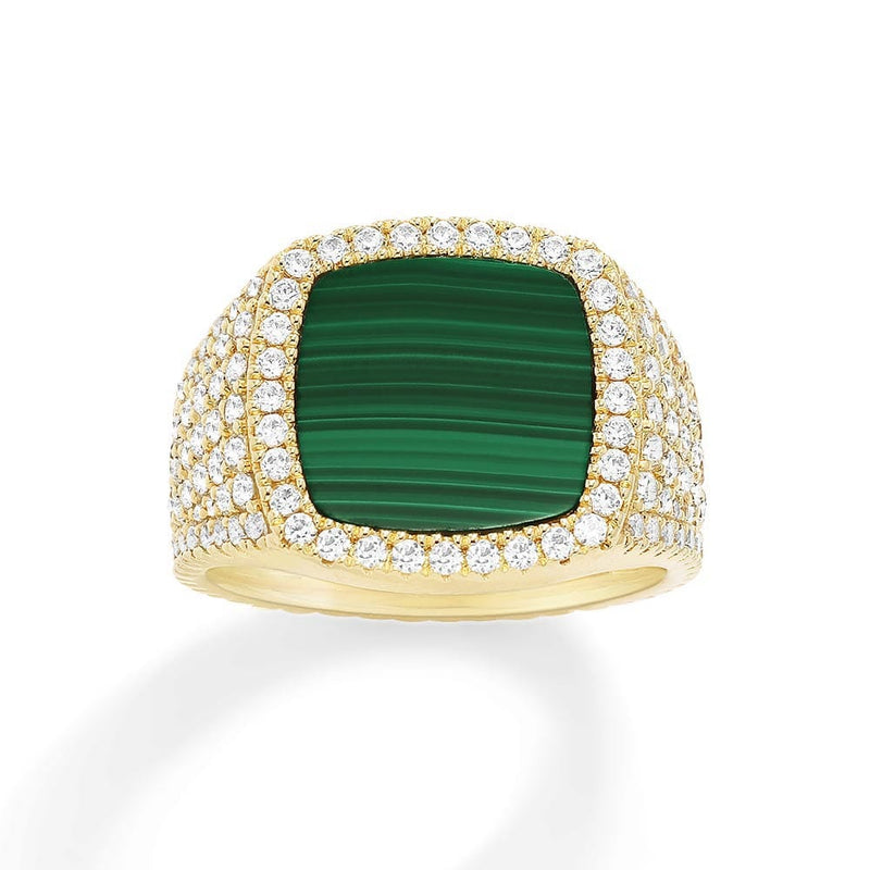 Malachite Signet Ring