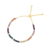 Rainbow Pavé Adjustable Bracelet