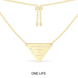 ONE LIFE Triangle Adjustable Necklace