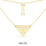 ONE LIFE Triangle Adjustable Necklace