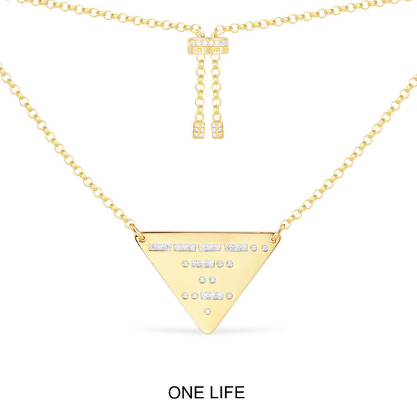 ONE LIFE Triangle Adjustable Necklace