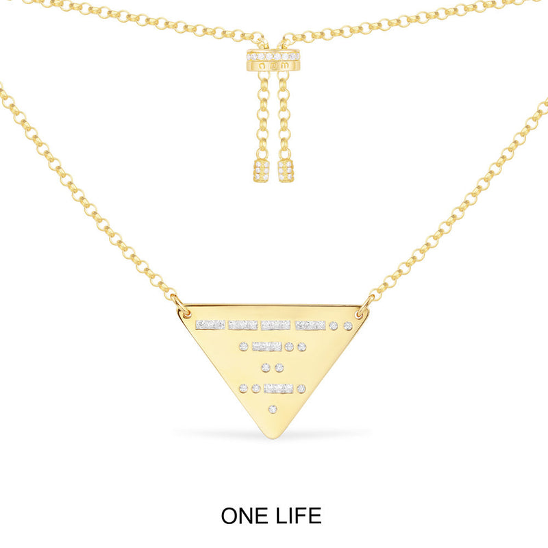 ONE LIFE Triangle Adjustable Necklace