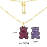 Valentin Yummy Bear (CLIPPABLE) Adjustable Necklace