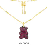 Valentin Yummy Bear (CLIPPABLE) Adjustable Necklace