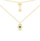 Hamsa Adjustable Necklace