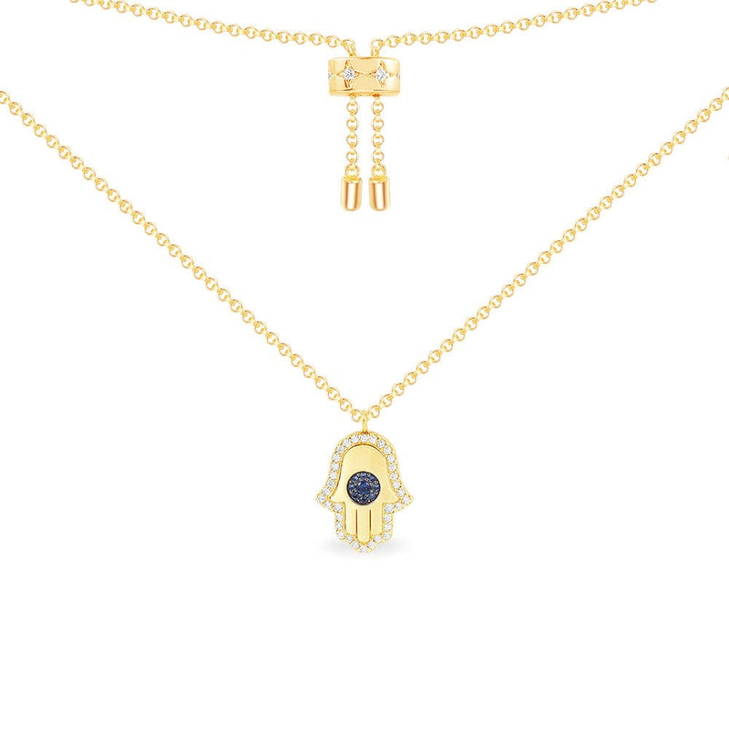 Hamsa Adjustable Necklace