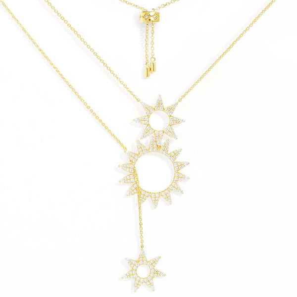 Sun Adjustable Double-Chain Necklace