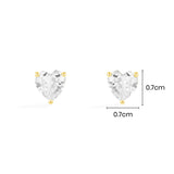 Heart Stud Earrings