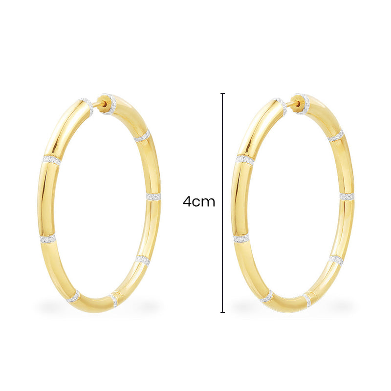 Pavé Hoop Earrings