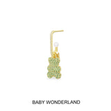 Single Baby Wonderland Yummy Bear (CLIPPABLE) Earring