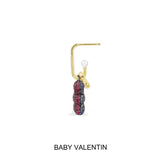 Single Baby Valentin Yummy Bear (CLIPPABLE) Earring