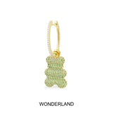 Single Wonderland Yummy Bear (CLIPPABLE) Hoop Earring