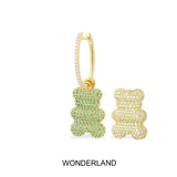 Single Wonderland Yummy Bear (CLIPPABLE) Hoop Earring