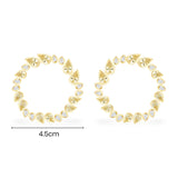 White & Yellow Sun Earrings