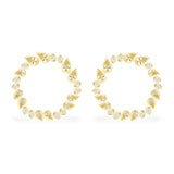 White & Yellow Sun Earrings