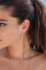 APM Monaco Rectangle Earrings