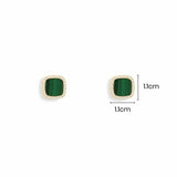 Malachite Stud Earrings