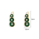 Malachite Drop Earrings