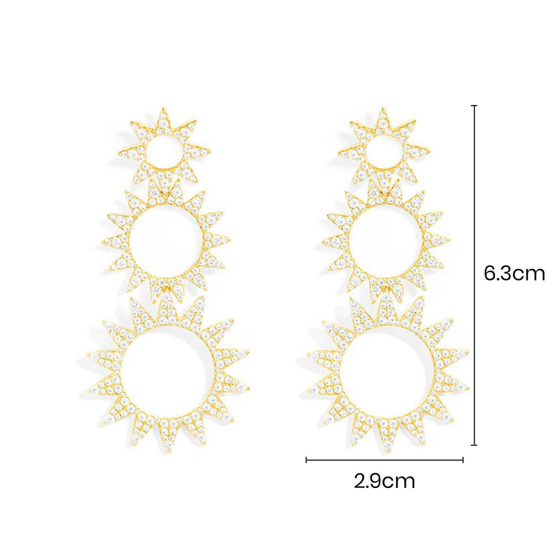 Long Sun Earrings