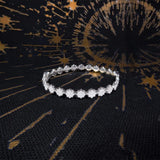 Star Bangle - White Silver