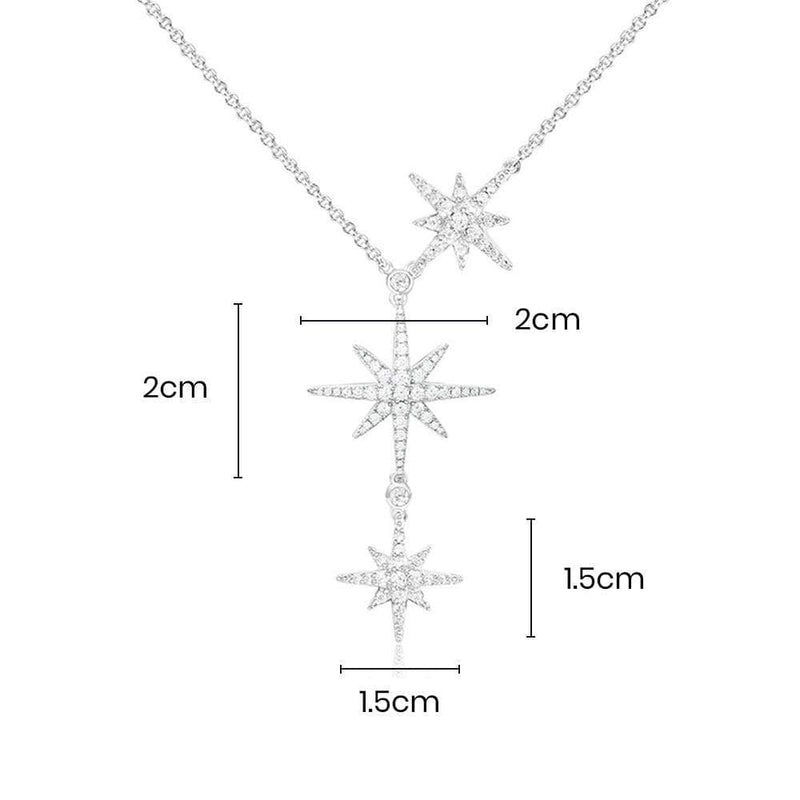 Triple Météorites Adjustable Necklace