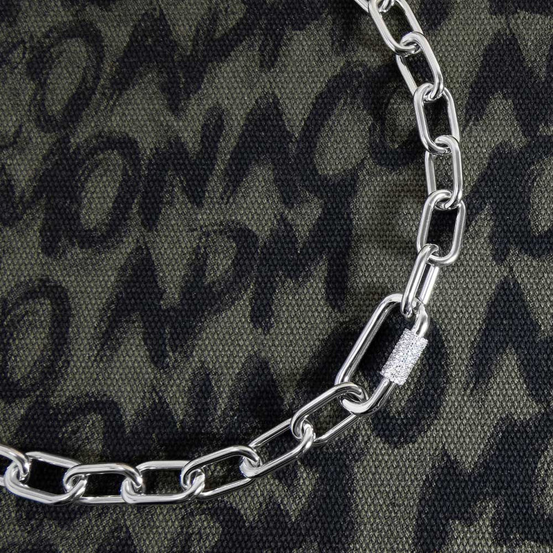 Chain Necklace - White Silver