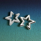 Single Star Ear Cuff - silver