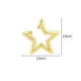 Single Star Ear Cuff - Yellow Silver