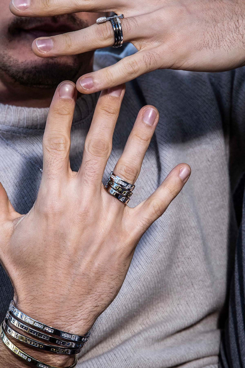 SMILE Morse Code Ring